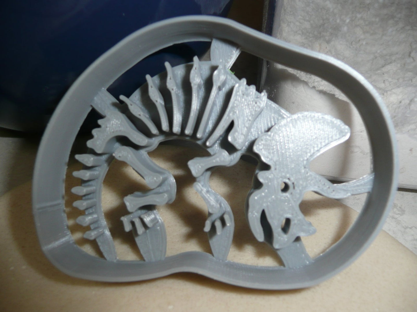 Triceratops Detailed Fossil Skeleton Dinosaur Cookie Cutter Made In USA PR2397