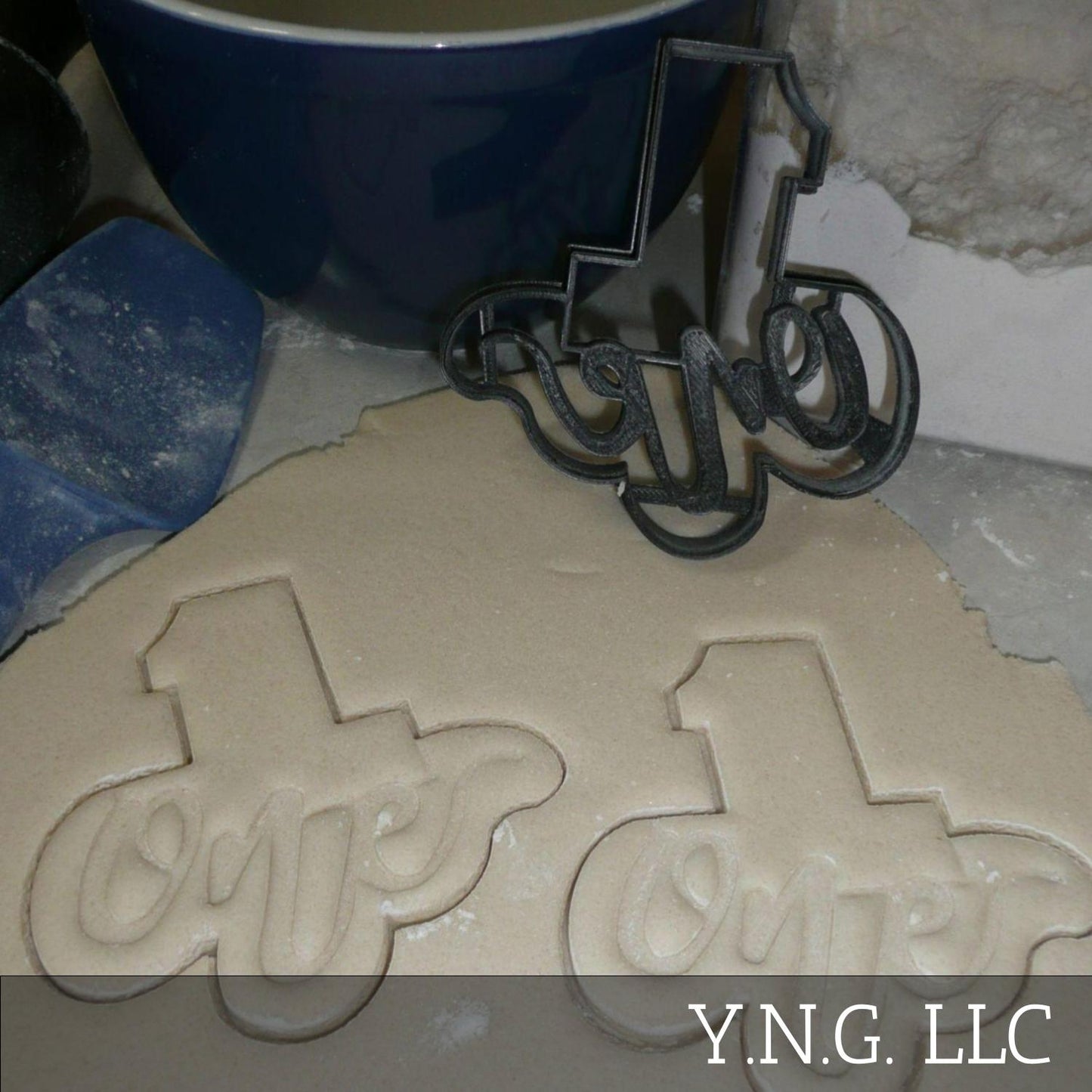 Number One 1 With Word Birthday Anniversary Cookie Cutter Made In USA PR2402