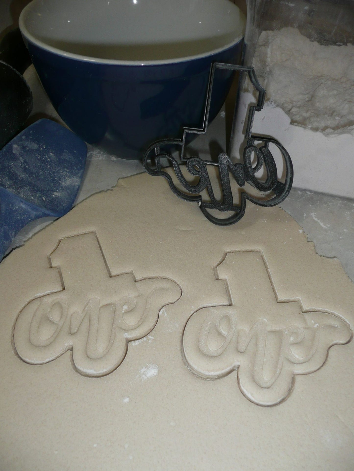 Number One 1 With Word Birthday Anniversary Cookie Cutter Made In USA PR2402
