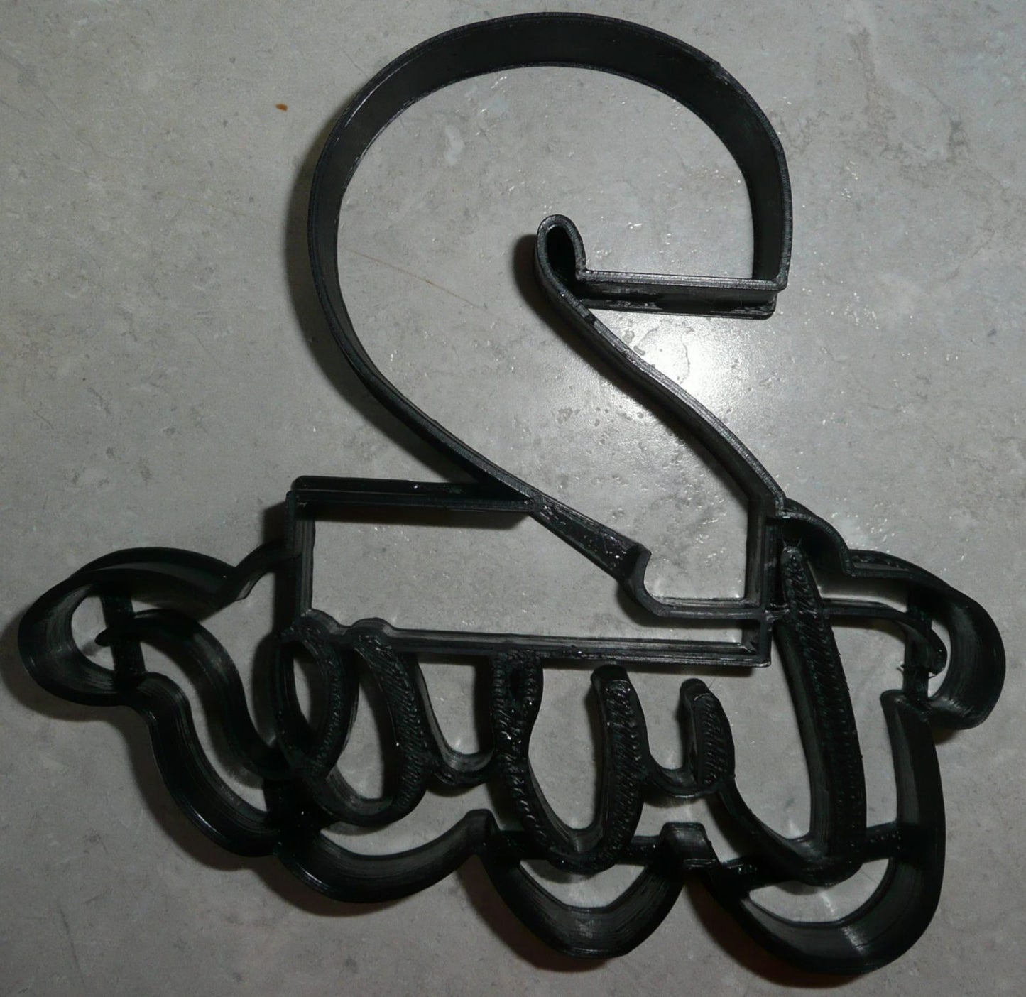 Number Two 2 With Word Birthday Anniversary Cookie Cutter Made In USA PR2403