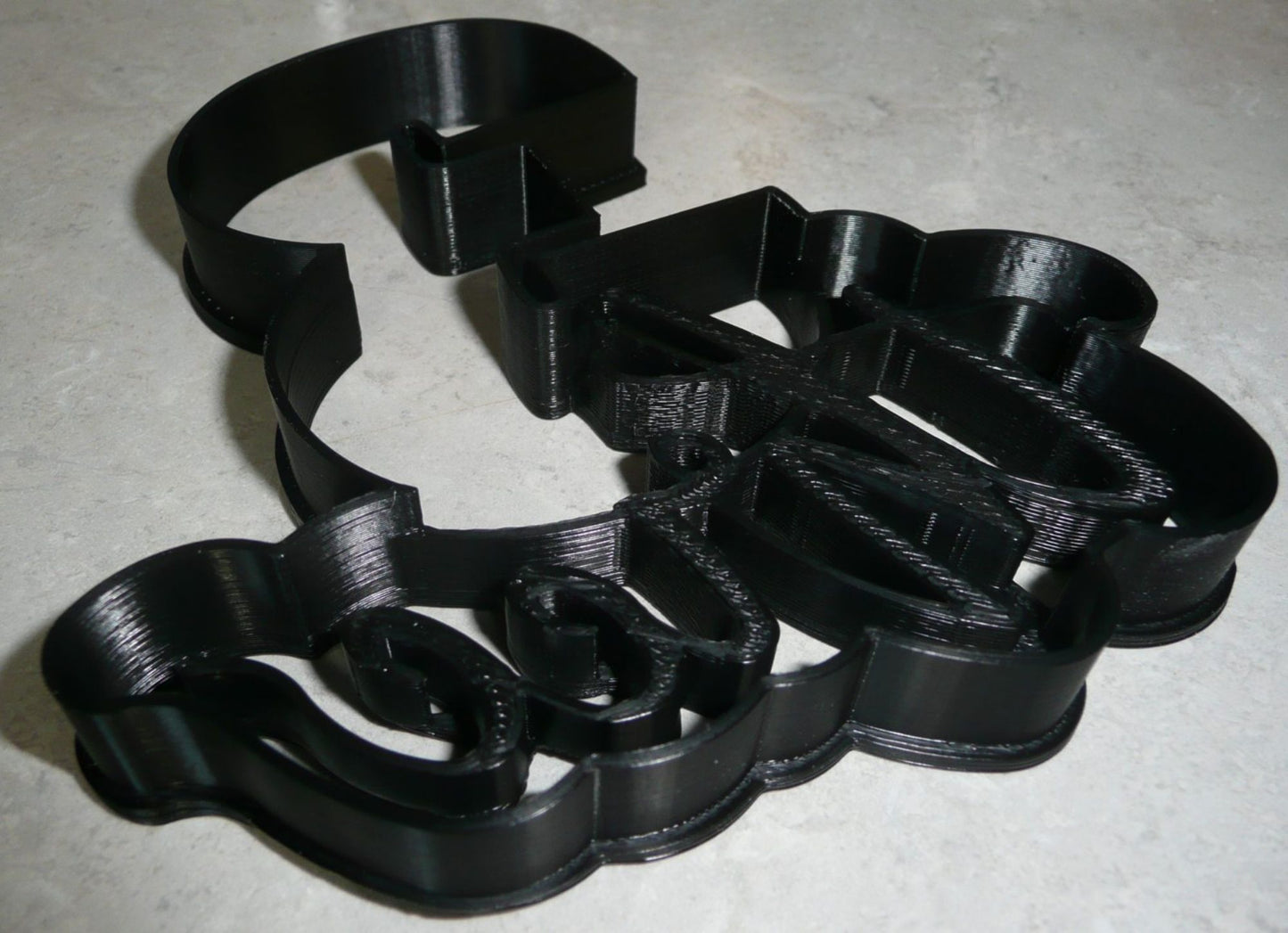 Number Three 3 With Word Birthday Anniversary Cookie Cutter Made In USA PR2404