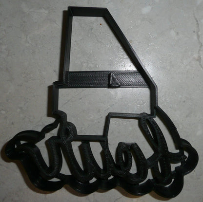 Number Four 4 With Word Birthday Anniversary Cookie Cutter Made In USA PR2405