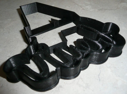 Number Four 4 With Word Birthday Anniversary Cookie Cutter Made In USA PR2405