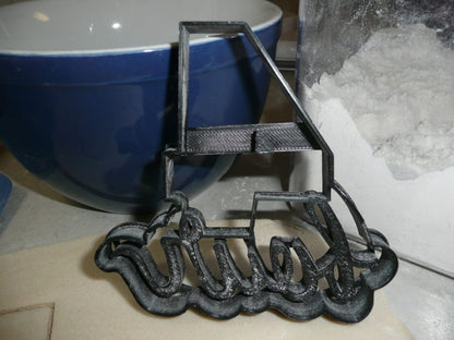 Number Four 4 With Word Birthday Anniversary Cookie Cutter Made In USA PR2405