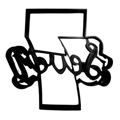 Number Seven 7 With Word Birthday Anniversary Cookie Cutter Made In USA PR2408