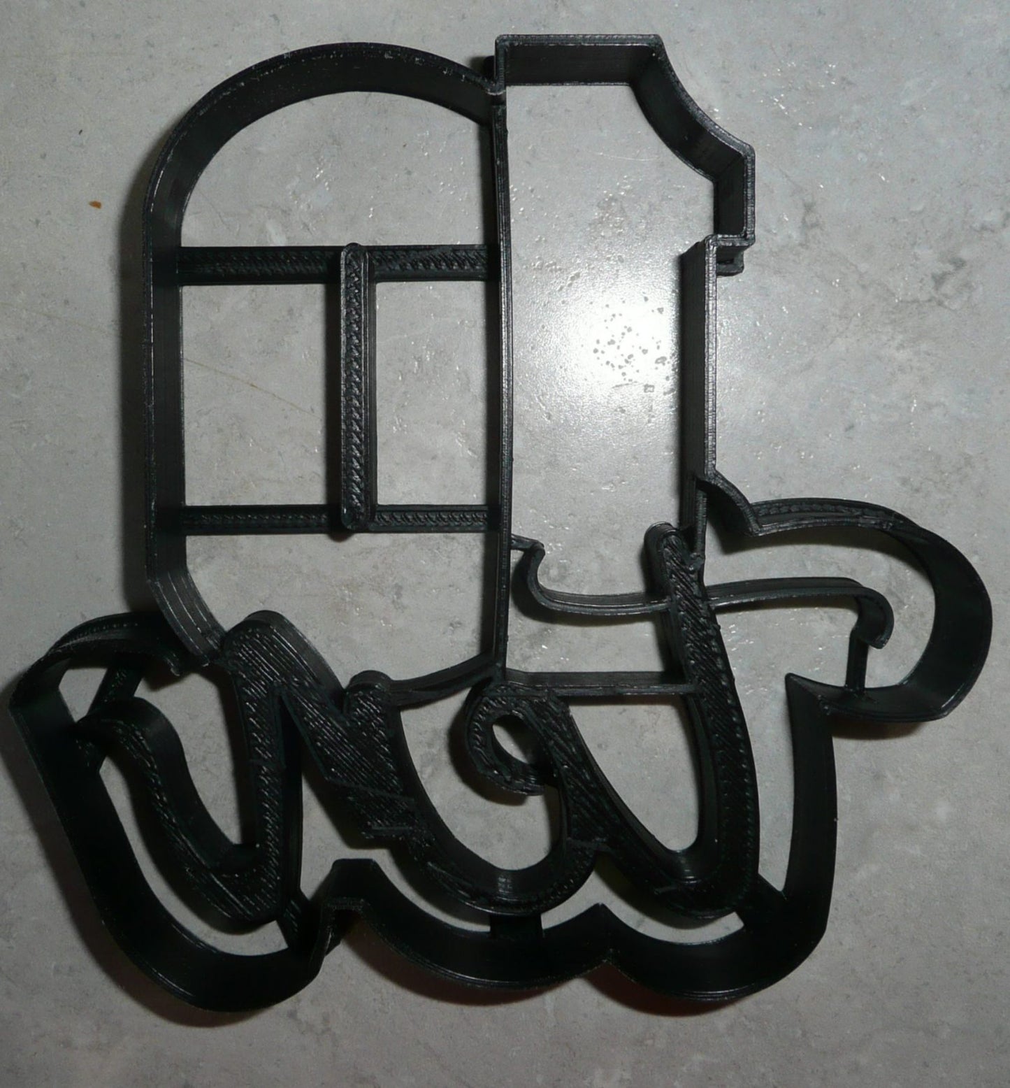 Number Ten 10 With Word Birthday Anniversary Cookie Cutter Made In USA PR2411