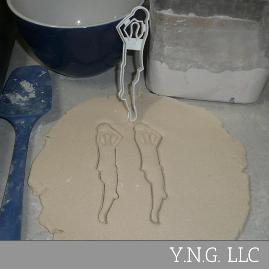 Basketball Player Shooting Ball Jump Shot Cookie Cutter Made In USA PR2415
