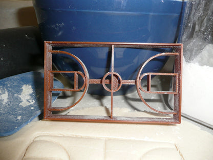 Basketball Court Detailed Hoops Team Sport Cookie Cutter Made In USA PR2420
