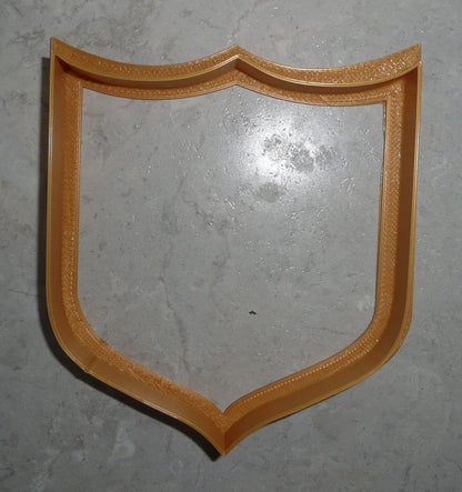 Shield Outline Badge Plaque 3 Three Point Armor Cookie Cutter Made In USA PR2423