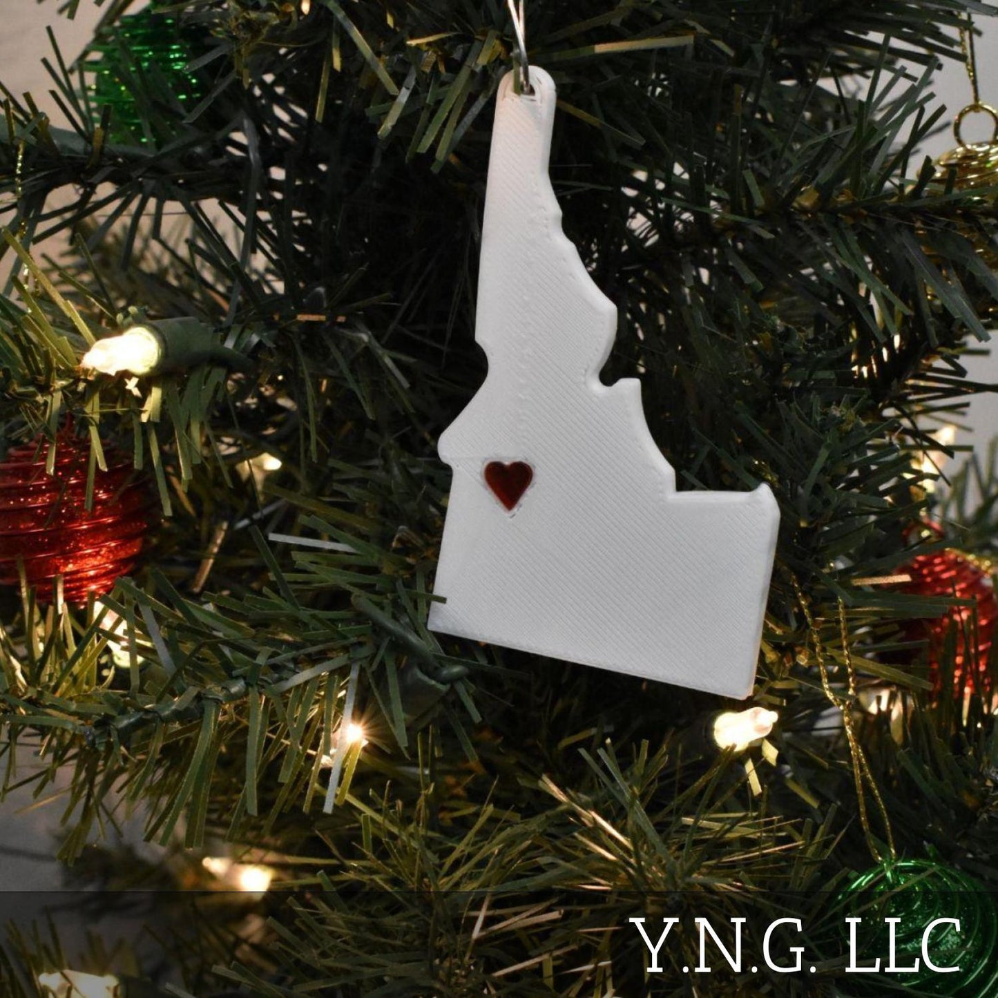 Idaho State Boise Heart Ornament Christmas Decor USA PR244-ID