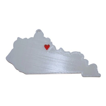 Kentucky State Frankfort Heart Ornament Christmas Decor USA PR244-KY