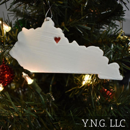 Kentucky State Frankfort Heart Ornament Christmas Decor USA PR244-KY
