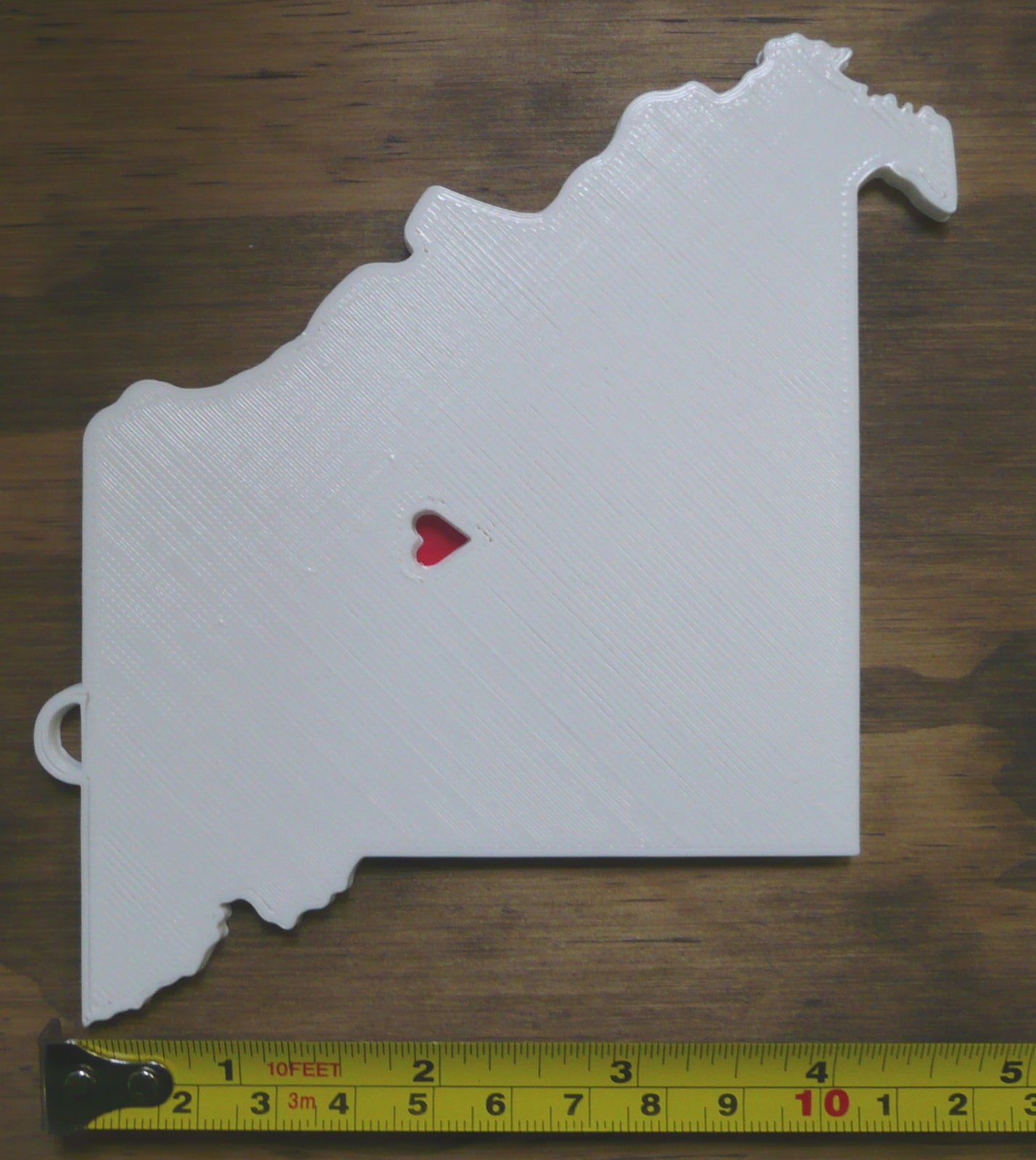 Missouri State Jefferson City Heart Ornament Christmas Decor USA PR244-MO