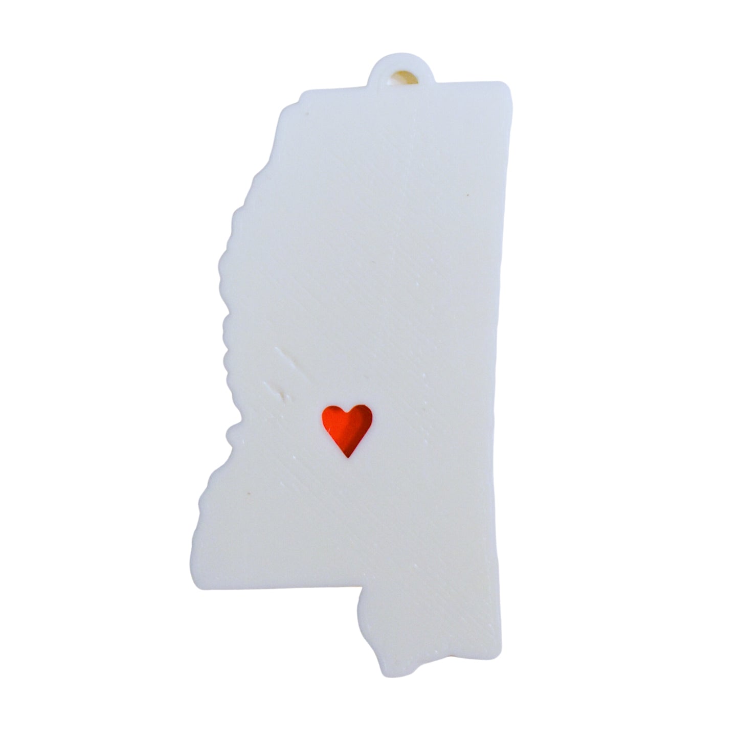 Mississippi State Jackson Heart Ornament Christmas Decor USA PR244-MS