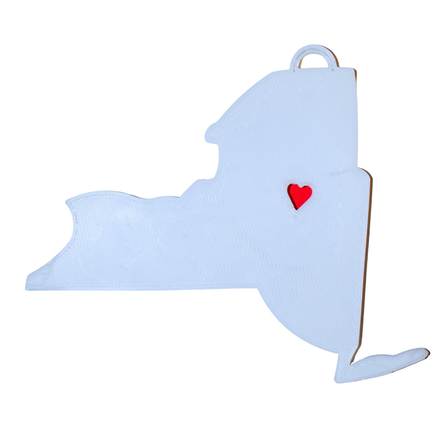 New York State Albany Heart Ornament Christmas Decor USA PR244-NY