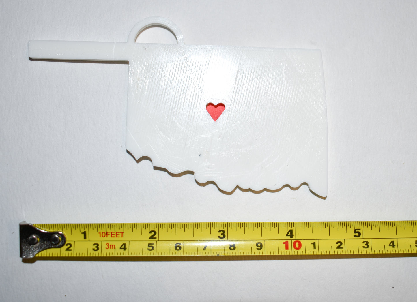 Oklahoma State Oklahoma City Heart Ornament Christmas Decor USA PR244-OK