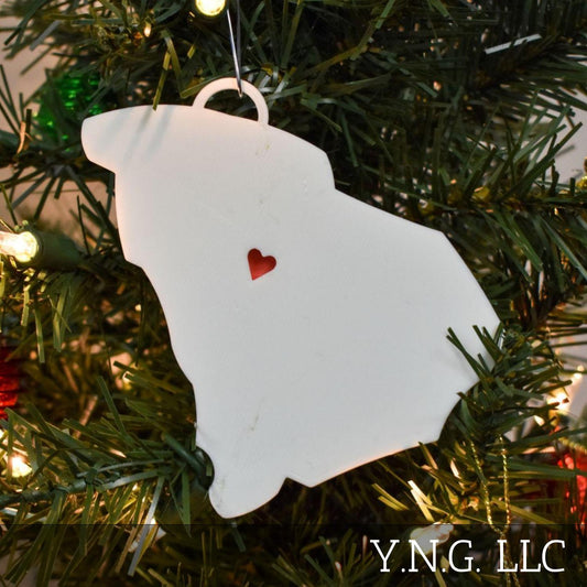 South Carolina State Columbia Heart Ornament Christmas Decor USA PR244-SC