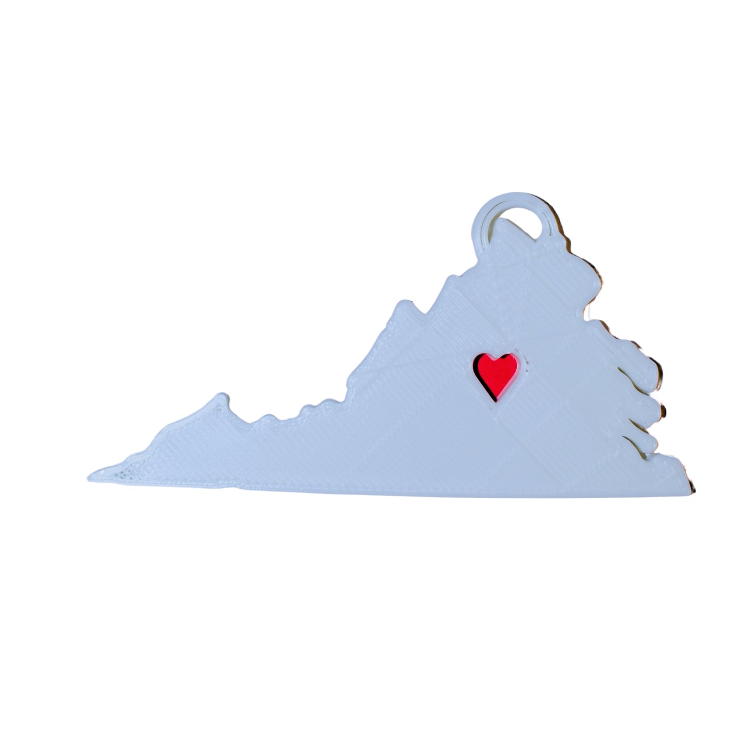 Virginia State Richmond Heart Ornament Christmas Decor USA PR244-VA