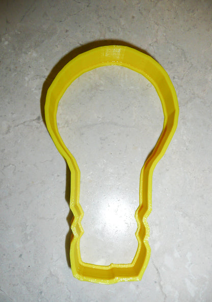 6x Light Bulb Outline Fondant Cutter Cupcake Topper 1.75 IN USA FD247