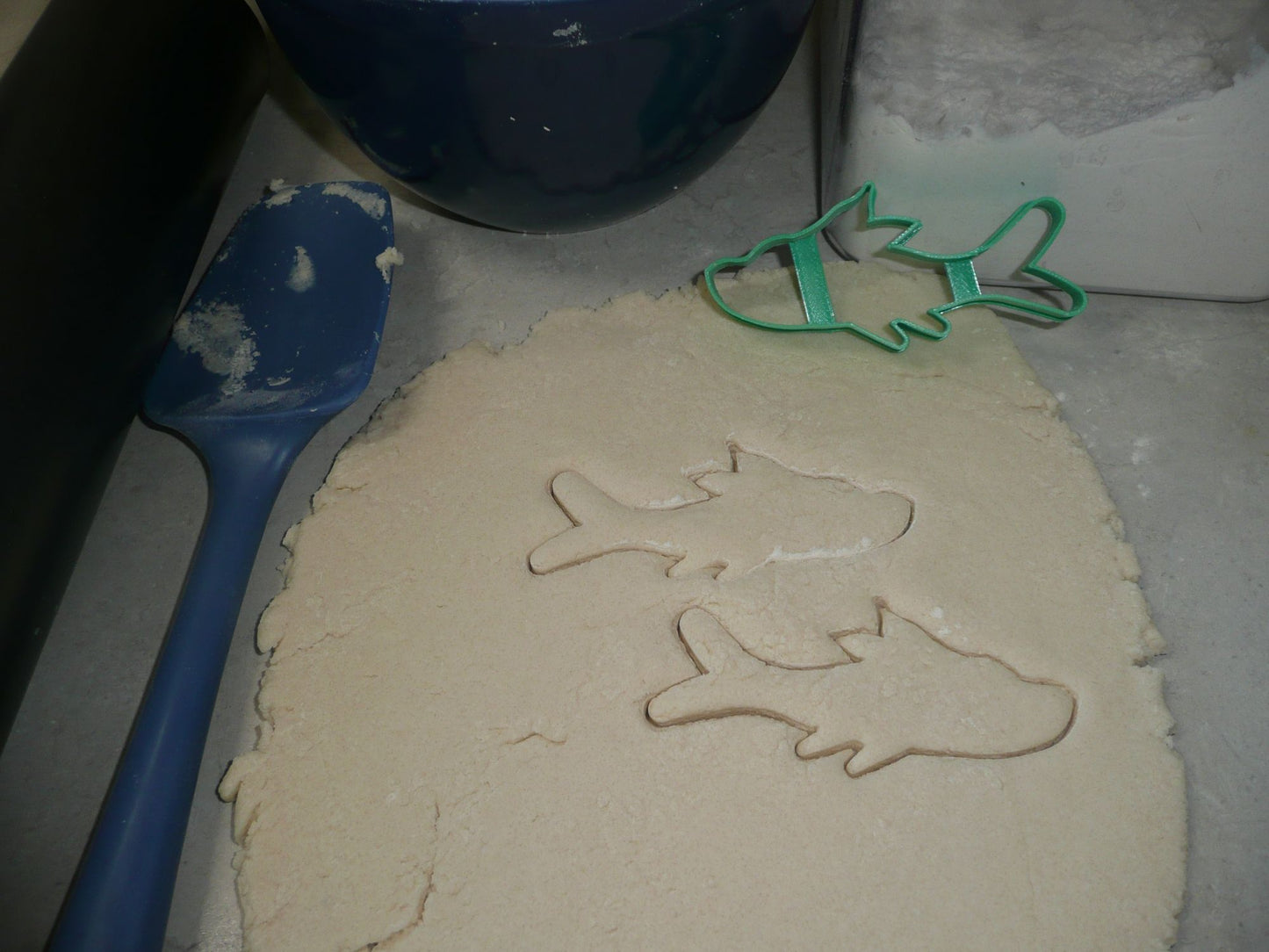 Green Fish Dr Seuss Book One Fish Two Fish Cookie Cutter Made In USA PR2482