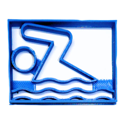 Swimming Swim Logo Pool Exercise School Sport Cookie Cutter Made In USA PR2498