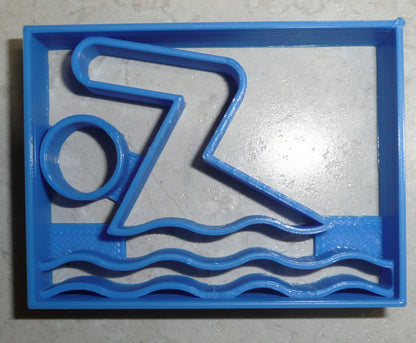 Swimming Swim Logo Pool Exercise School Sport Cookie Cutter Made In USA PR2498