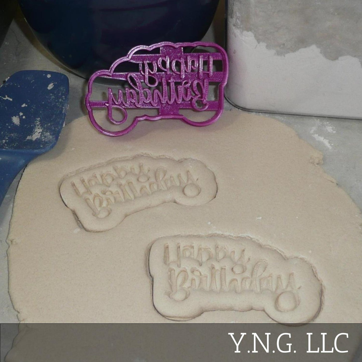 Happy Birthday Words Fun Font Party Celebration Cookie Cutter Made In USA PR2514