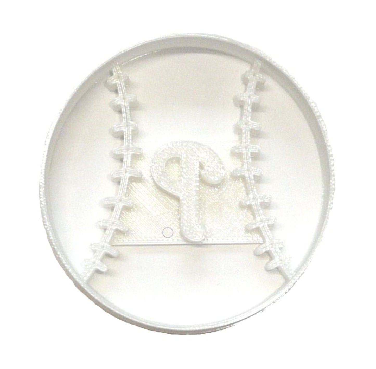 Philadelphia Phillies P Letter On Baseball Cookie Cutter Made In USA PR2539