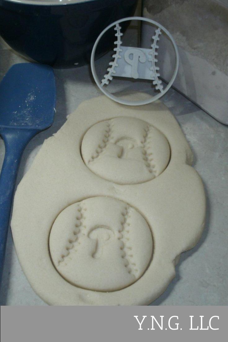 Philadelphia Phillies P Letter On Baseball Cookie Cutter Made In USA PR2539