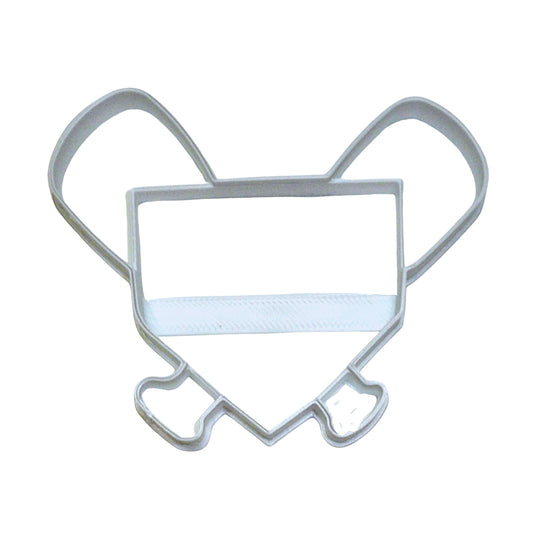 6x Home Plate Fondant Cutter Cupcake Topper 1.75 IN USA FD2540