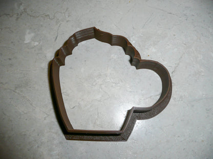 6x Cocoa Hot Chocolate Fondant Cutter Cupcake Topper 1.75 IN USA FD258