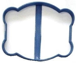 6x Fancy Plaque Frame 2 Fondant Cutter Cupcake Topper 1.75 IN USA FD259