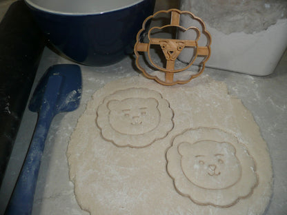 Lion Detailed Face Zoo Animal African Safari Cookie Cutter Made In USA PR2622