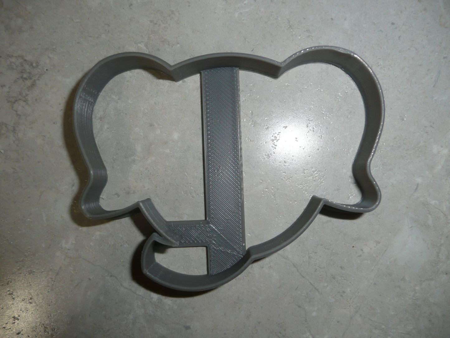 Elephant Outline Face Zoo Animal African Safari Cookie Cutter Made In USA PR2624