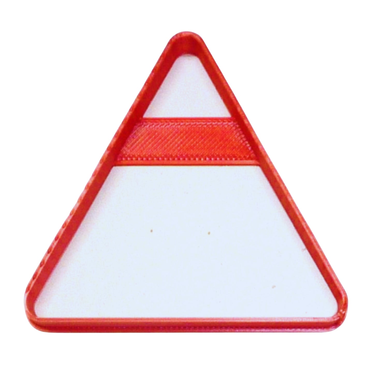 Triangle Shape Yield Road Sign Pool Rack Cookie Cutter Made In USA PR2688