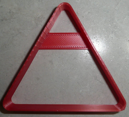 Triangle Shape Yield Road Sign Pool Rack Cookie Cutter Made In USA PR2688