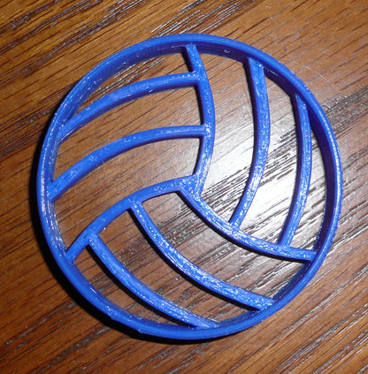 6x Volleyball Volley Ball Fondant Cutter Cupcake Topper 1.75 IN USA FD270