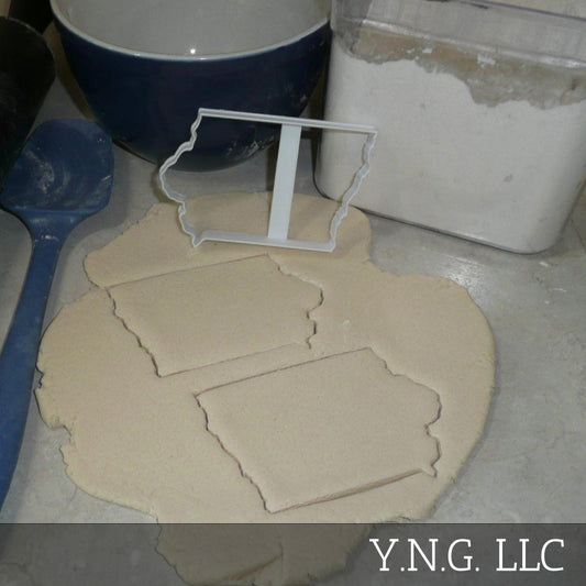 State of Iowa Outline Hawkeye Farmland Cookie Cutter Made In USA PR2715