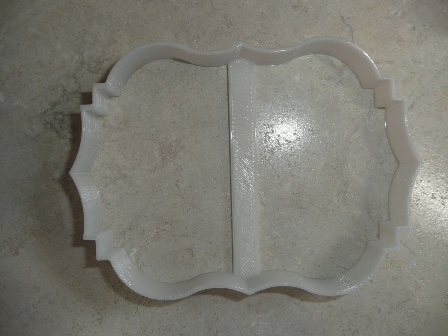 6x Plaque Frame Border Fondant Cutter Cupcake Topper 1.75 IN USA FD278