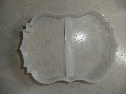 6x Plaque Frame Border Fondant Cutter Cupcake Topper 1.75 IN USA FD278