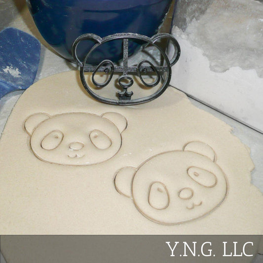 Panda Bear Face Bamboo Eating Animal Cookie Cutter Made In USA PR288