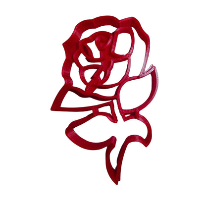 Rose With Stem Flower Plant Thorns Cookie Cutter Made In USA PR2907