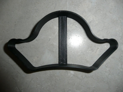 Pirate Hat Outline Ship Captain Headgear Cookie Cutter Made In USA PR2926