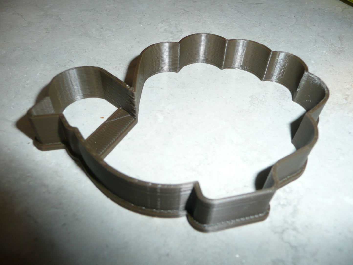 Turkey Side Facing Thanksgiving Holiday Feast Cookie Cutter Made In USA PR2942