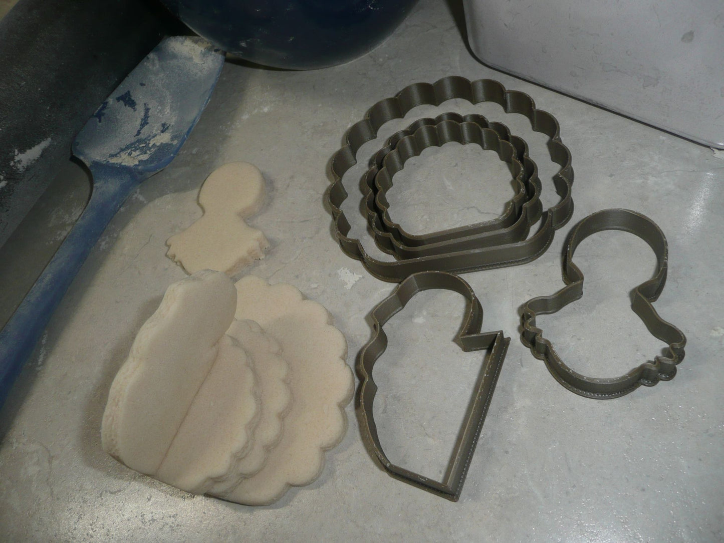 Turkey 5 Piece Set Thanksgiving Holiday Cookie Cutter Made In USA PR2973