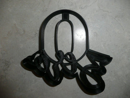 Number Zero 0 Fancy Word Birthday Anniversary Cookie Cutter Made In USA PR2999