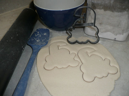 Number Six 6 Outline Fancy Word Birthday Cookie Cutter Made In USA PR3006