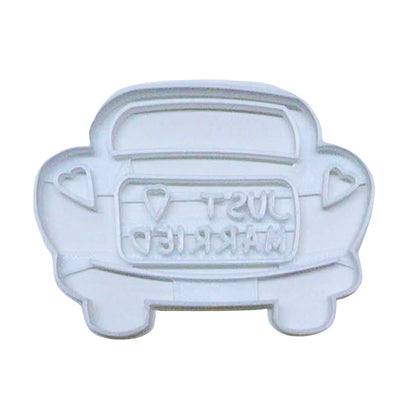 Just Married Sign On Wedding Getaway Car Cookie Cutter Made In USA PR3012
