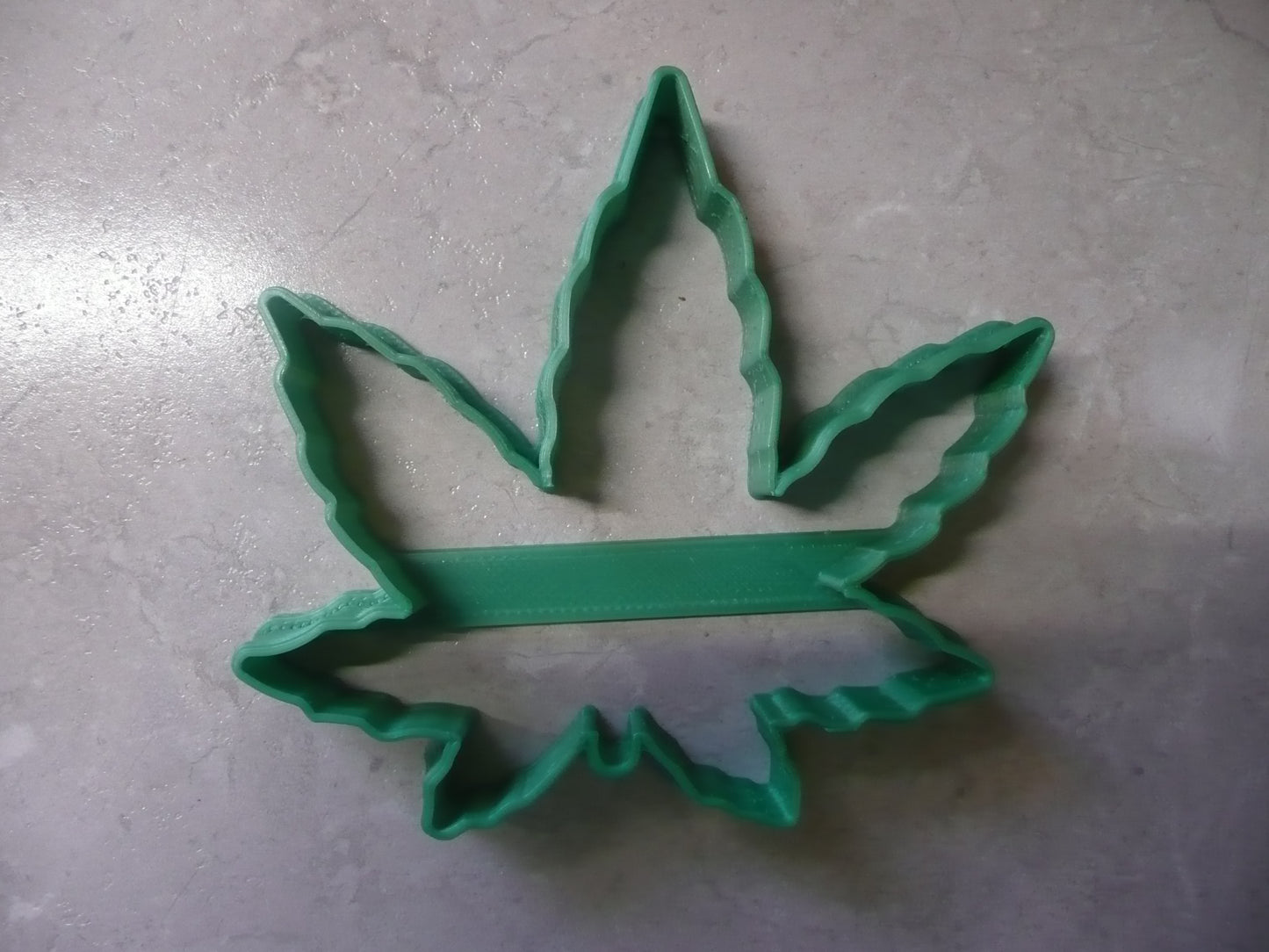 Cannabis Marijuana Hemp Leaf 3.5 Inch Outline Cookie Cutter Made In USA PR3041