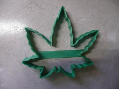 Cannabis Marijuana Hemp Leaf 3.5 Inch Outline Cookie Cutter Made In USA PR3041
